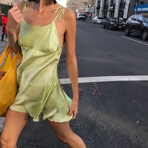 Courtyard LA Holly Silk Slip Dress 🍏